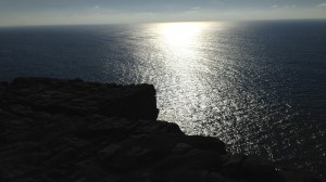 Blasket sun on water
